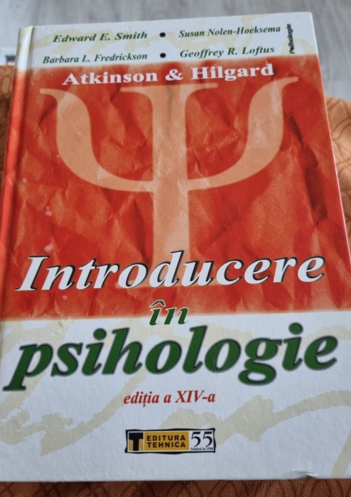 Introducere in psihologie Atkinson &amp;Hilgard
