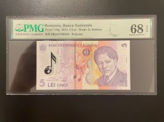 Romania 5 lei 2014 pick 118g grad 68 pmg