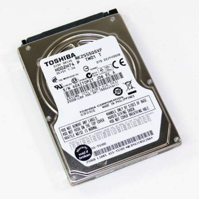 hdd hard disk laptop Toshiba MK2555GSX 250GB 5.4K 2.5 inch SATA