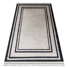 Covor AMOUR 53104A bej - Cadru, modern, elegant, 78x150 cm