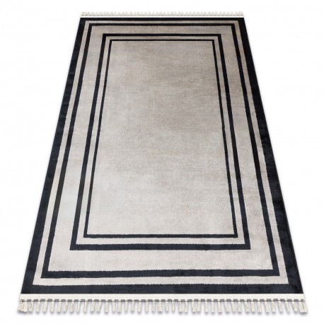 Covor AMOUR 53104A bej - Cadru, modern, elegant, 118x180 cm