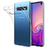 Husa Silicon Transparenta Samsung Galaxy S10 Plus, Protectie Zgarieturi, Subtire, Flexibila