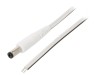 Cablu Alb 2x0,5mm2 DC 5,5/1,7 0,5m, WEST POL