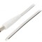 Cablu Alb 2x0,5mm2 DC 5,5/1,7 0,5m