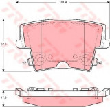 Set placute frana,frana disc LANCIA THEMA (LX) (2011 - 2016) TRW GDB4135