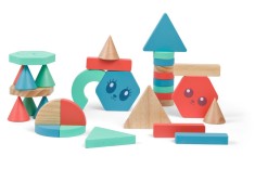 Joc educativ, BS Toys, Caramizi colorate de constructie