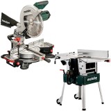Metabo HC 260 C - 2.2 WNB + KS 305 M - Masina de rindeluit si degrosat 2200 W 260 mm + Fierastrau circular stationar 2000 W 305x30 mm