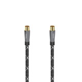 Cablu antena coaxial Hama 205073, mufa tata - mama, 10 m, 120dB