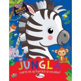 Jungla. Carte de colorat cu activitati