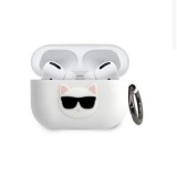 Husa Originala Karl Lagerfeld AirPods Pro - KLACAPSILCHWH, Alb