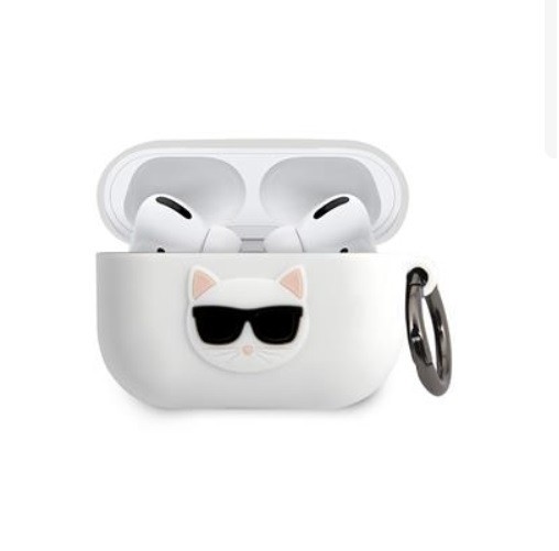 Husa Originala Karl Lagerfeld AirPods Pro - KLACAPSILCHWH