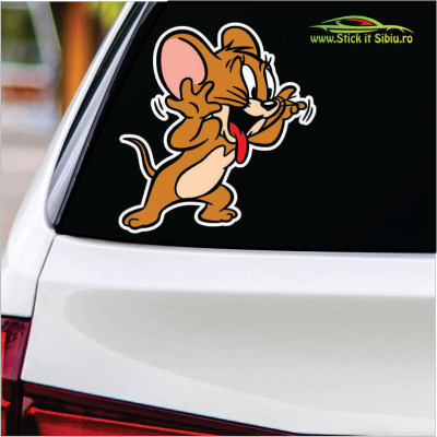 Sticker Auto Decorativ pentru Capacul de Rezervor &amp;ndash; Jerry foto
