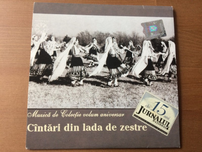 Cantari din lada de zestre cd disc muzica folclor populara editia jurnalul VG++ foto