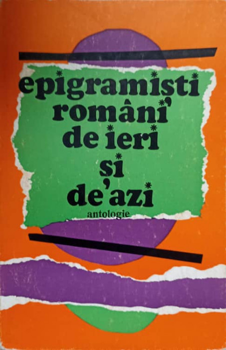 EPIGRAMISTI ROMANI DE IERI SI DE AZI. ANTOLOGIE-N. CREVEDIA