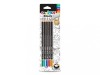Creion Carioca asortat 2H, H, HB, B, 2B 5 buc/blister