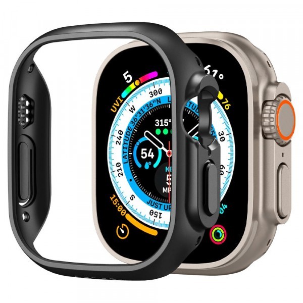 Husa Spigen Thin Fit pentru Apple Watch Ultra Series, Neagra