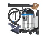 Aspirator cu functie de spalare Inox, 1400 W, 20 l, Geko G81087B