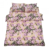 Set de pat king size bumbac,92 gsm,Peony