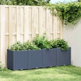 Cumpara ieftin Jardinieră de grădină, albastru gri, 160x40x53 cm, PP