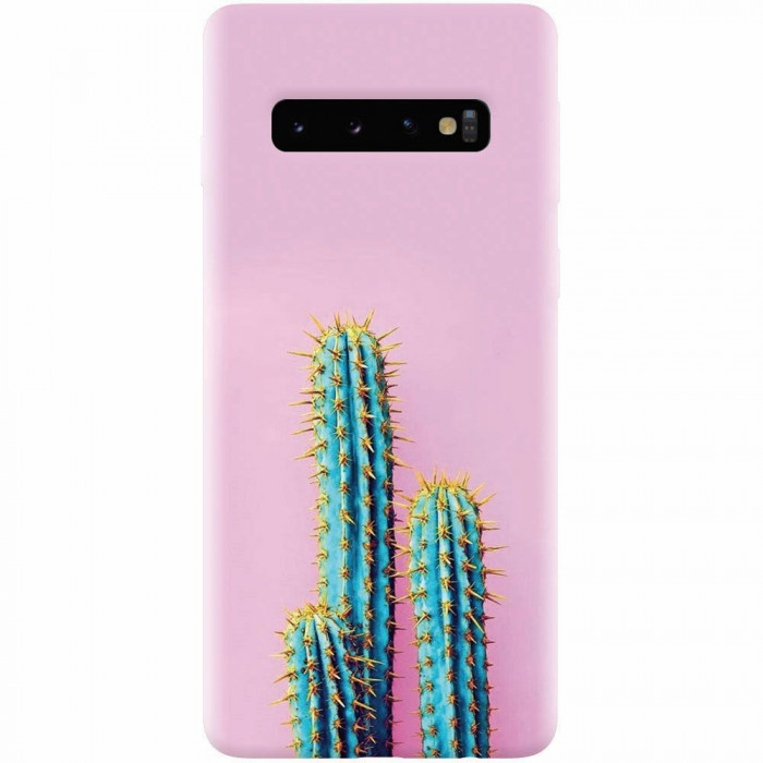 Husa silicon pentru Samsung Galaxy S10, Cactus