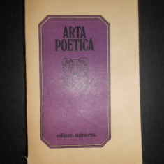 Arta poetica. Antologie de lirica romaneasca