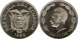 Ecuador 1988 - 1 sucre UNC foto