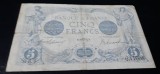 Bancnota 5 francs 1916 din France