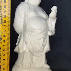 Buddha bibelou portelan chinezesc Blanc de Chine Hotei Pu-tai h19 cm bodhi