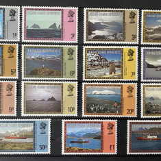 PC377 - FALKLAND ISLANDS DEPENDENCIES 1980 PEISAJE, serie MNH, 15v
