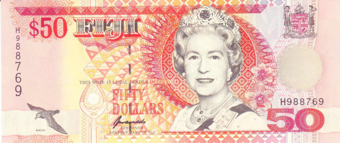 Bancnota Fiji 50 Dolari (1996) - P100a UNC