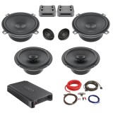 Cumpara ieftin Pachet Difuzoare Auto cu amplificator Audi A4 B5 1995-2001 Hertz Cento 760 W