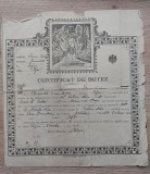Certificat de botez 1920