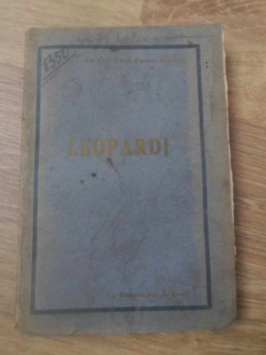 LEOPARDI-E. RODOCANACHI-233066