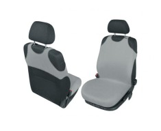 Huse scaune auto tip maieu fata de culoare Gri, 2 bucati AutoDrive ProParts foto
