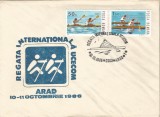 Romania, Regata internationala UCECOM, plic, Arad, 1986