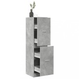 vidaXL Dulap de farmacie, gri beton, 40x41x144,5 cm, lemn prelucrat