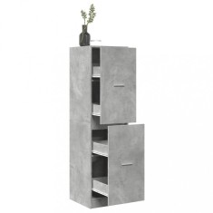 vidaXL Dulap de farmacie, gri beton, 40x41x144,5 cm, lemn prelucrat