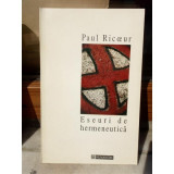 ESEURI DE HERMENEUTICA , PAUL RICOEUR