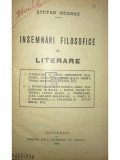 Stefan George - Insemnari filosofice si literare (Editia: 1926)