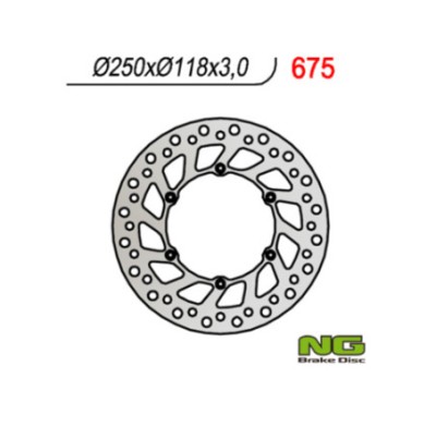 Disc frana fata Suzuki RM RMZ DRZ Yamaha YZ YZF WR 02- 19 250x118x3 6x6.5mm foto