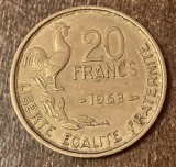 C50 - Moneda foarte veche - Franta - 20 franci - 1953