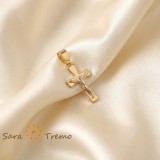 Cumpara ieftin Cruciulita clasica 1.5 cm cu Iisus rastignit reliefat