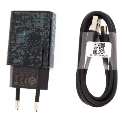 Casti Xiaomi USB Fast Charger MDY-08-DF, 2.5A + USB Type C Cable, Black foto