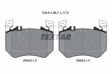 TEXTAR 2644301 set placute frana,frana disc