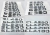 Emblema Sigla Mercedes C/E/GLK/GL/ML/S Class, AMG, Crom, ABS, 10x25mm, Fixare 3M
