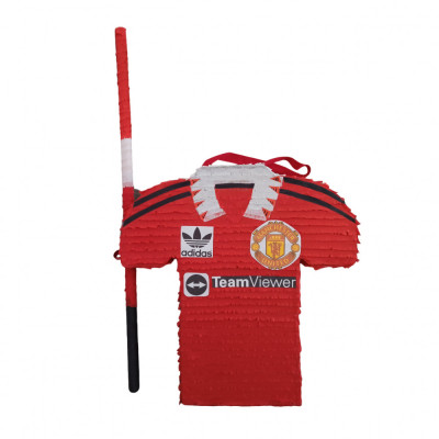Pinata personalizata model Tricou fotbal Manchester, 45 cm, rosu foto