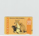 bnk card Cartele telefonice - Danemarca - KTAS - Ktas Definitive - Kangaroo - Tel:TDKD034da