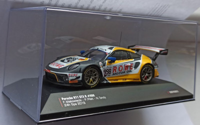 Macheta Porsche 911 GT3 R 2nd 24h Spa 2019 - IXO Premium 1/43 foto