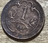MNDSTR AUT2 Austroungharia 1 heller 1893