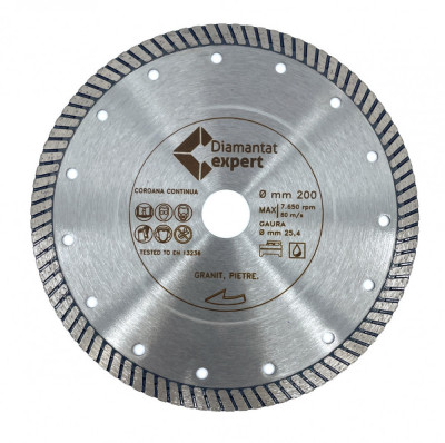 Disc DiamantatExpert pt. Piatra dura, Granit dur 200x25.4 (mm) Ultra Premium - DXWD.GC1.200.25 foto